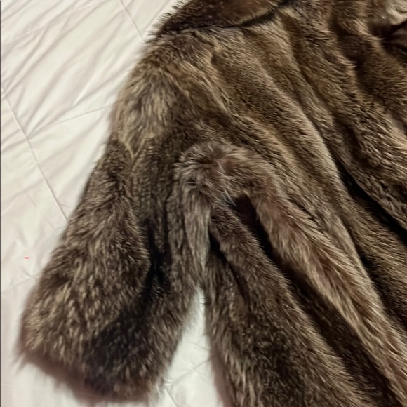 Gray and Black Teddy Jacket with Plush Texture and Full-Length Sleeves - Picture 12 of 15